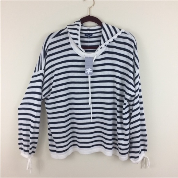 Splendid Seabound Striped hoodie Sweater Small - Picture 2 of 7